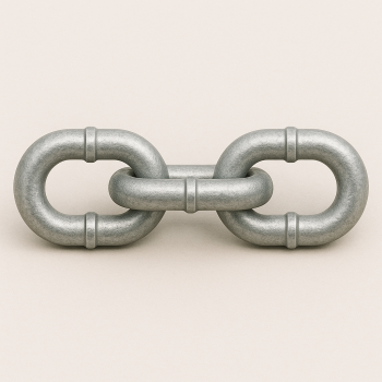 Цепь круглозвенная с буртиком Б2-10х40 в наличии в Новосибирске