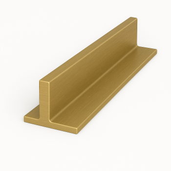 Латунный профиль Т-образный 14 мм ЛС59-1 в наличии в Новосибирске