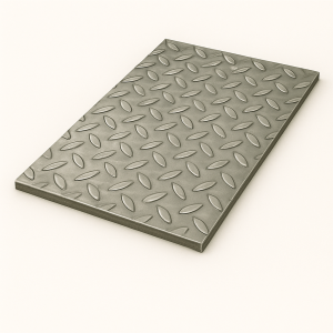 Лист стальной рифленый 2,5х1250х2500 мм ромб Ст3сп в наличии в Новосибирске