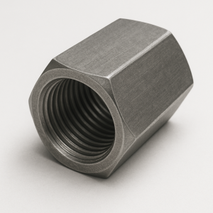 Гайка соединительная хромированная ХН35ВТ М12 мм DIN 6334 в наличии в Новосибирске