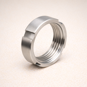 Гайка шлицевая AISI 304 2 1/2" в наличии в Новосибирске