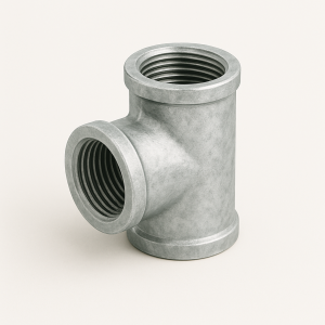 Тройник оцинкованный приварной ДУ 32 в наличии в Новосибирске