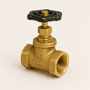 Клапан запорный латунный ДУ 40 РУ 16 15б1п в наличии в Новосибирске