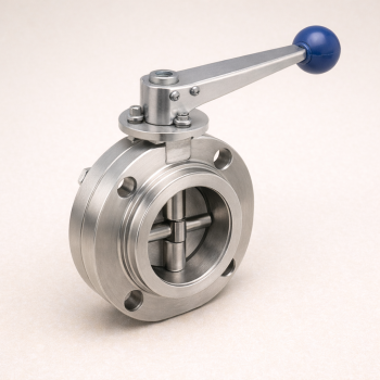 Клапан Бабочка S-S AISI 316 DN 20 (22х1,5) в наличии в Новосибирске