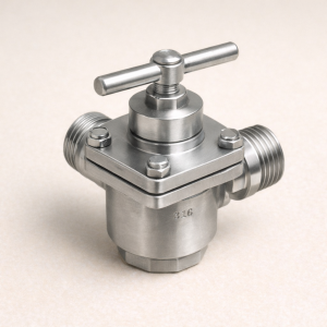 Кран пробковый 3-х ходовой ВР/ВР/ВР AISI 316L DN 25 в наличии в Новосибирске